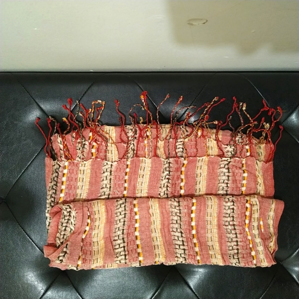 Multicolor  Scarf with Fringes